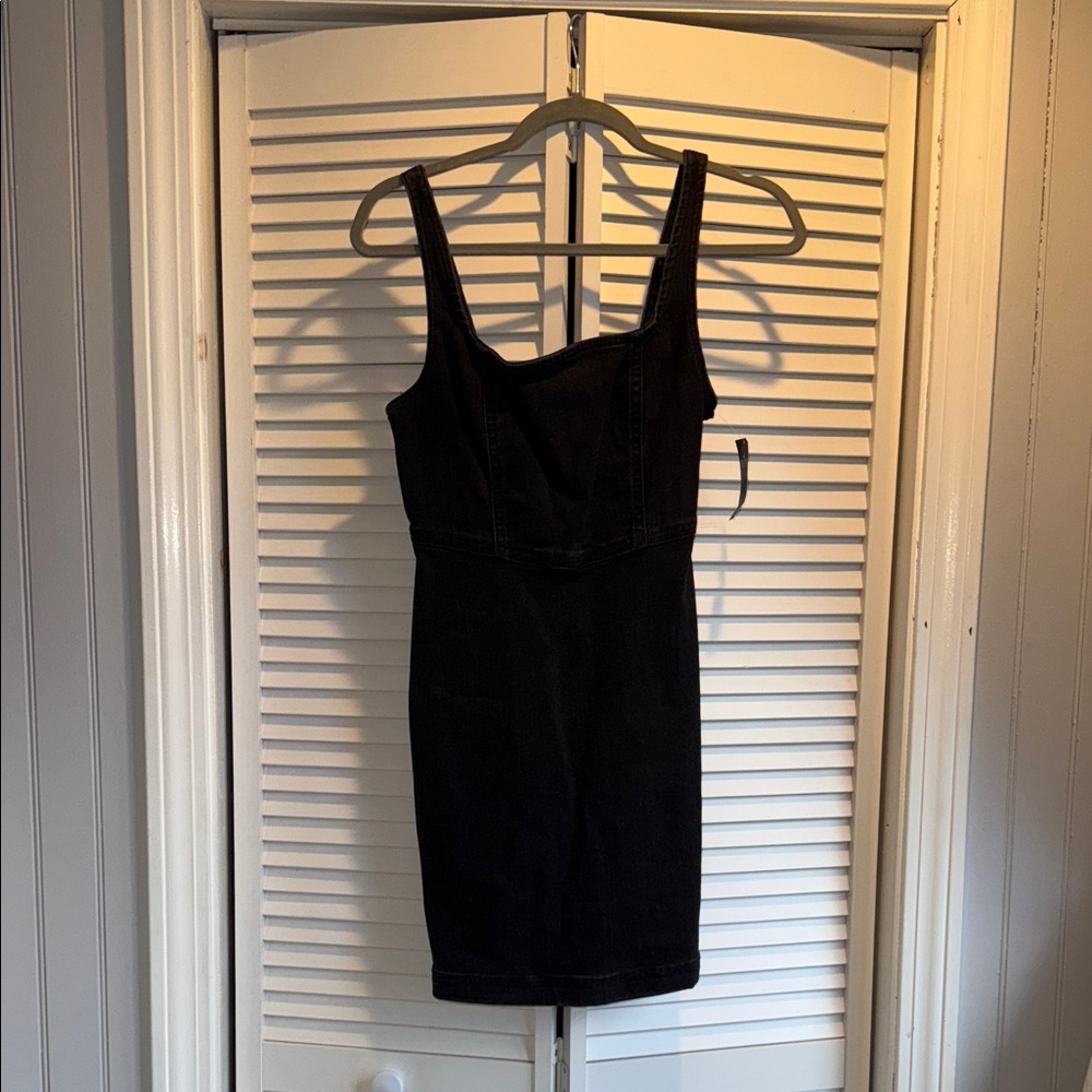 Hollister Black Denim Mini Dress